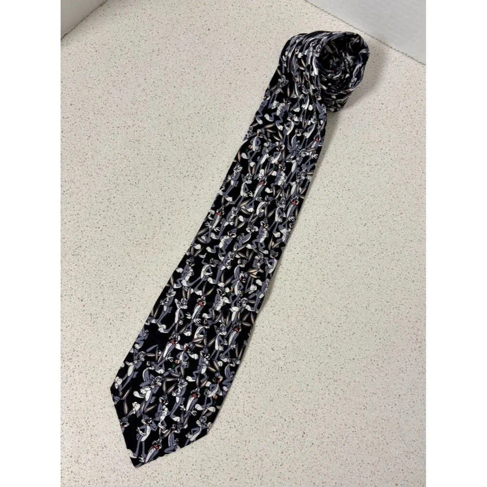Vintage Looney Tunes Bugs Bunny Silk Tie